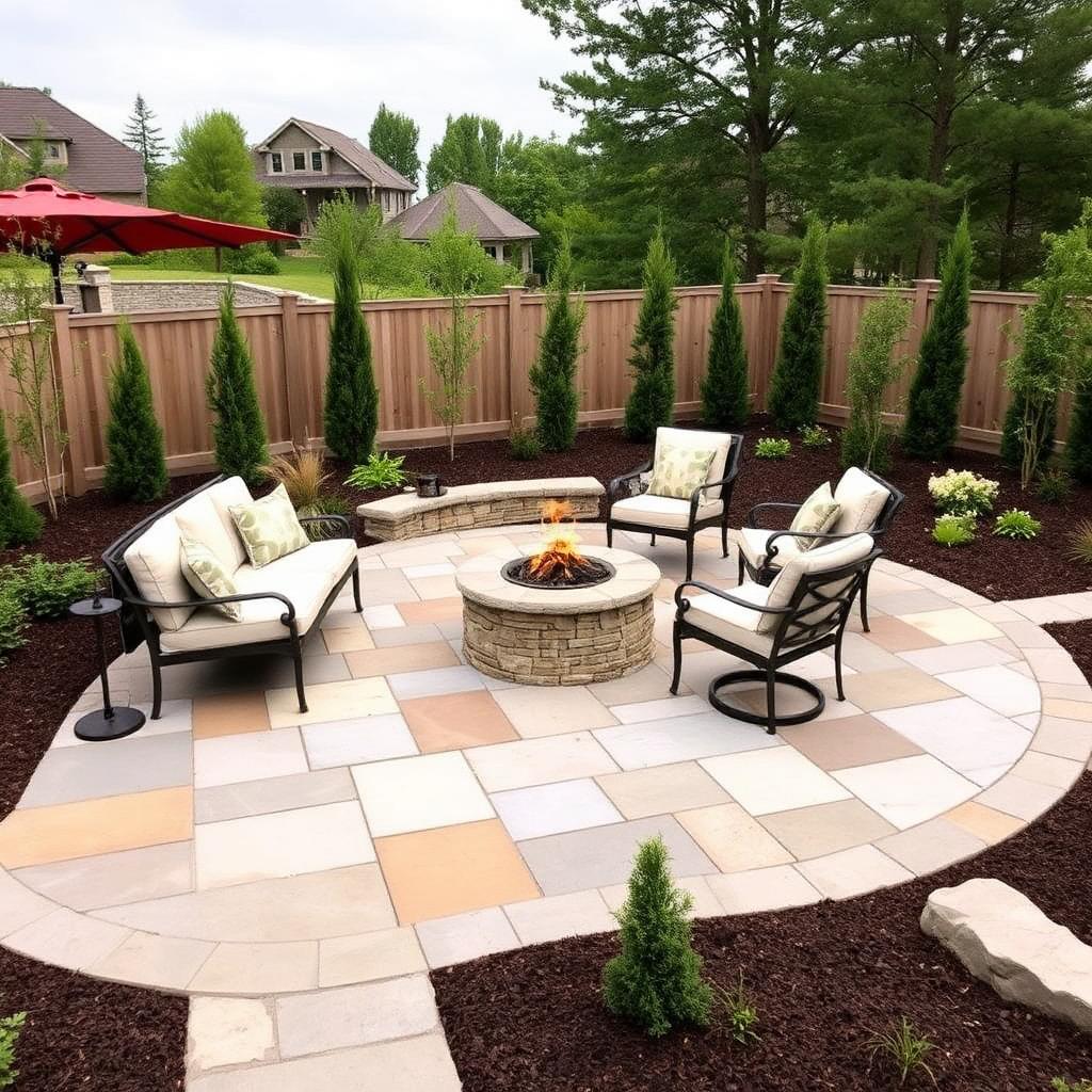 Flagstone Fire Pit